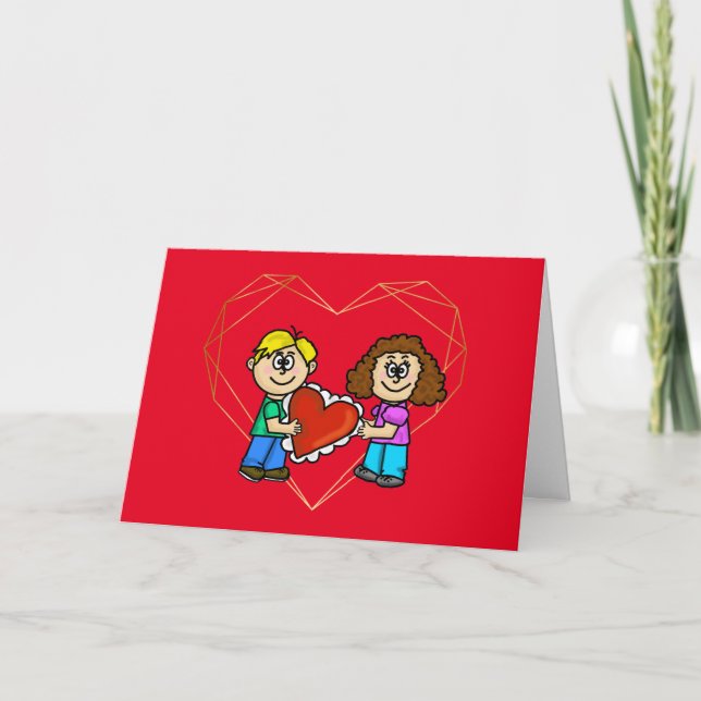 Carte de vœux romantique pour âmes sœurs (Devant)