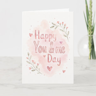 Carte de vœux romantique pour le jour moderne de b