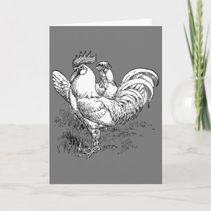 Carte de voeux Rooster