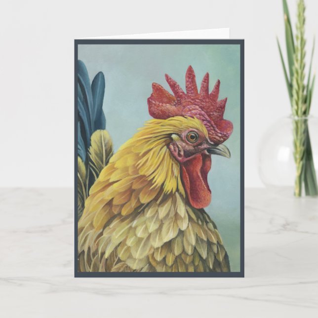 Carte de voeux "Rooster 1" (Devant)