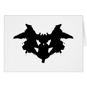 Carte de voeux Rorschach Inkblot