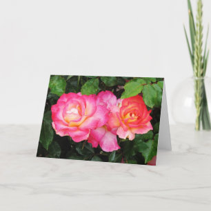 Carte de voeux rose