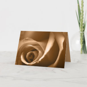 Carte de voeux Rose d'automne