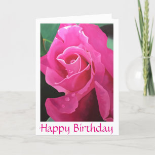 Carte de voeux rose délicieuse de joyeux