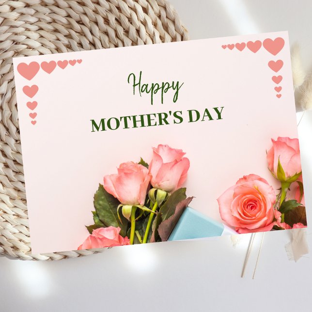 Carte de voeux rose Fleur (Créateur téléchargé)