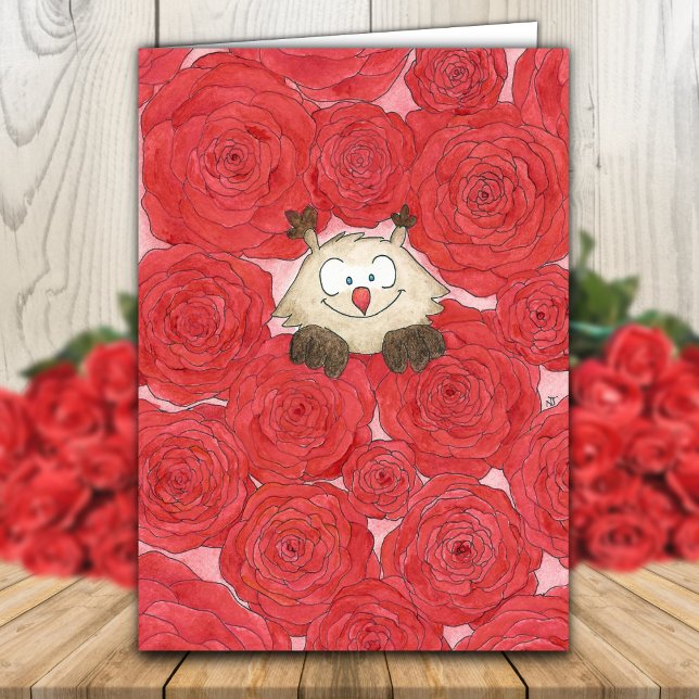 Carte de voeux rose par Nicole Janes (Créateur téléchargé)