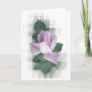 Carte de voeux Rose violet