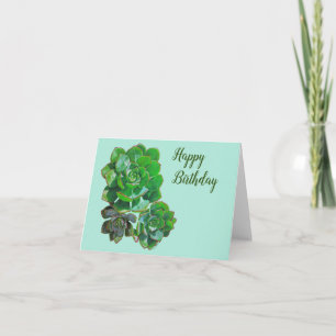 Carte de voeux Rosette Succulents