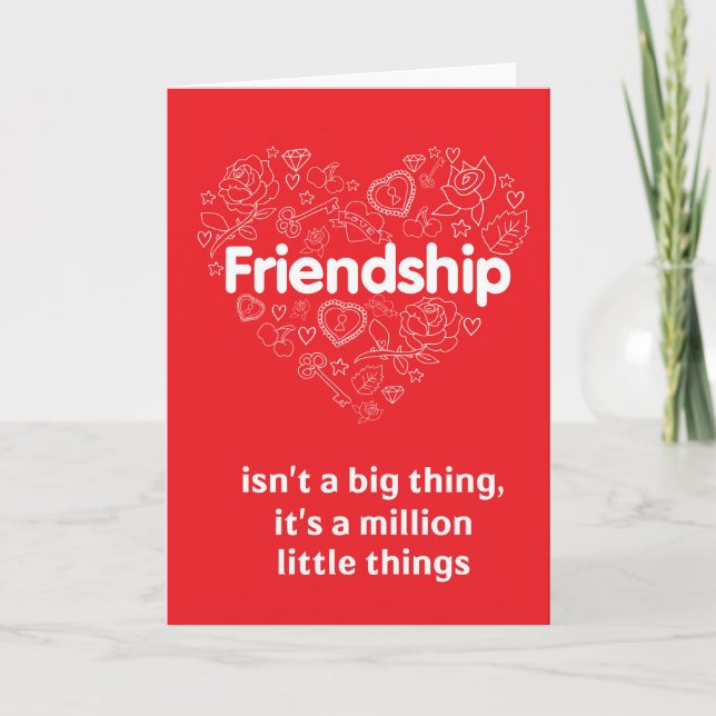 Carte de voeux rouge de citation extraordinaire (Devant)