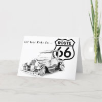 Carte de voeux Route 66