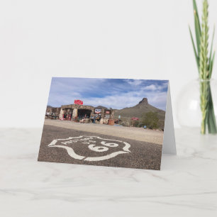 carte de voeux route 66 (intérieur vide) 
