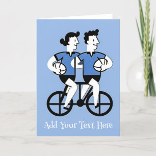 Carte de voeux Rugby personnalisée