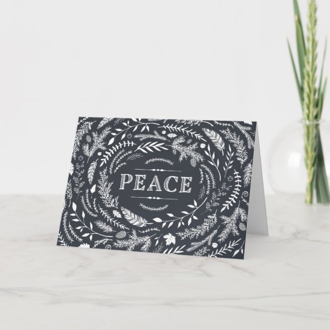 Carte de voeux Rustic Winter Holiday (Devant)