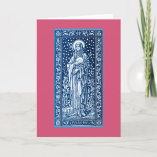 Carte de voeux Saint Juliana Falconieri
