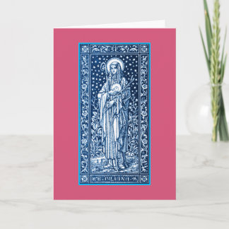 Carte de voeux Saint Juliana Falconieri