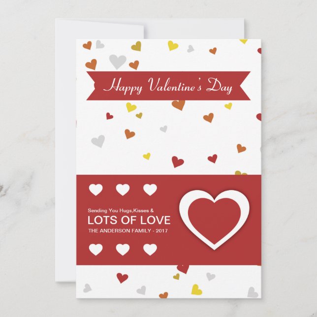 Carte de voeux Saint Valentin (Devant)