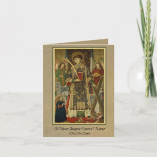 Carte de vœux Saint Vincent de Saragosse Diacre-Ma