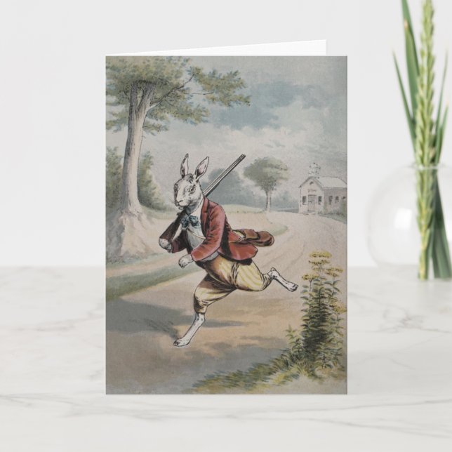 Carte de voeux "saison de chasse" (Devant)