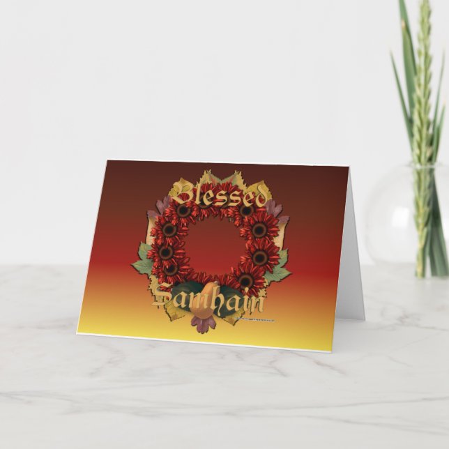 Carte de voeux Samhain Wreath (Devant)