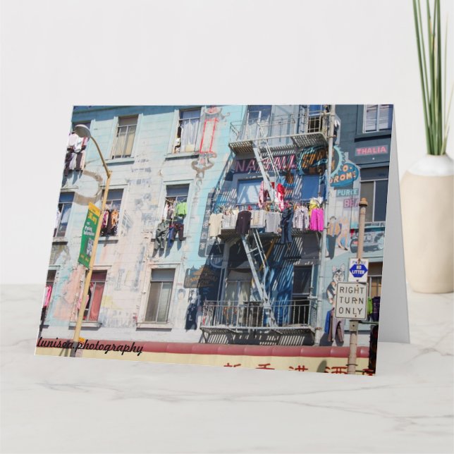 Carte de voeux :  San Francisco Chinatown (Devant)