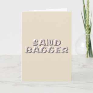 Carte de voeux Sandbagger crème