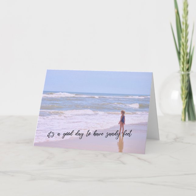 Carte de voeux SANDY FEET (Devant)