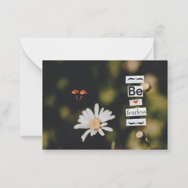 Carte de voeux sans crainte (Devant)