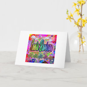 Carte de vœux Santa Barbara Vista Express