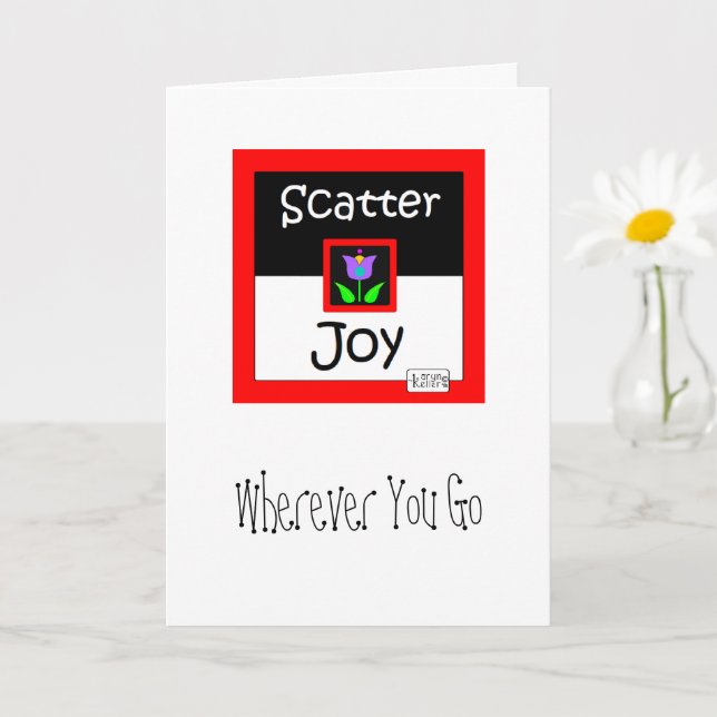 Carte de voeux Scatter Joy (Petite plante)