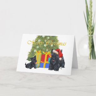 Carte de vœux Scottish Terrier