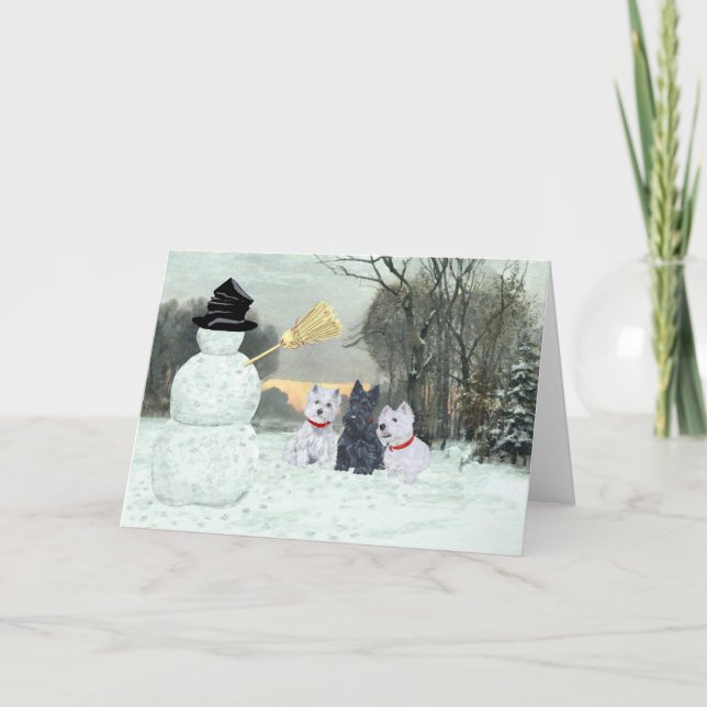 Carte de vœux Scottish Terrier (Devant)