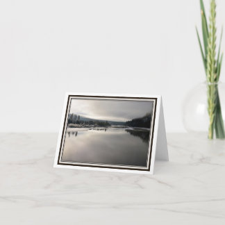 Carte de voeux se pliante - la lumière de l'hiver