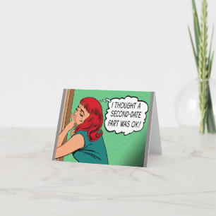 Carte de voeux "Second Date Fart"
