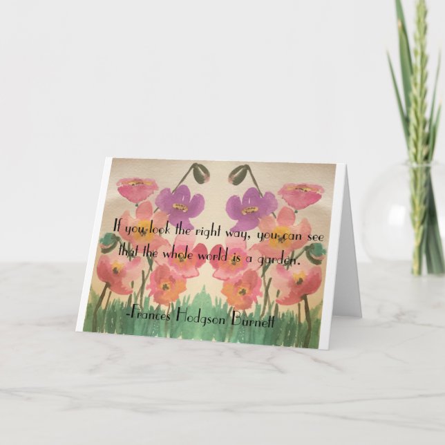Carte de voeux secrète pour le jardin 1 (Devant)