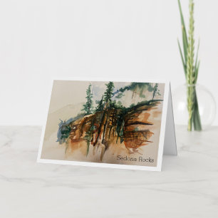 Carte de voeux Sedona Rocks