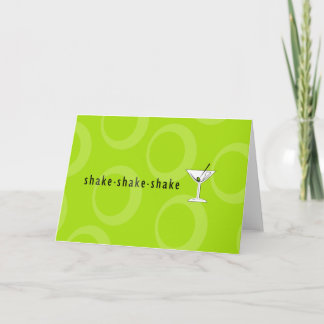 Carte de voeux "Shake Shake Shake" Martini