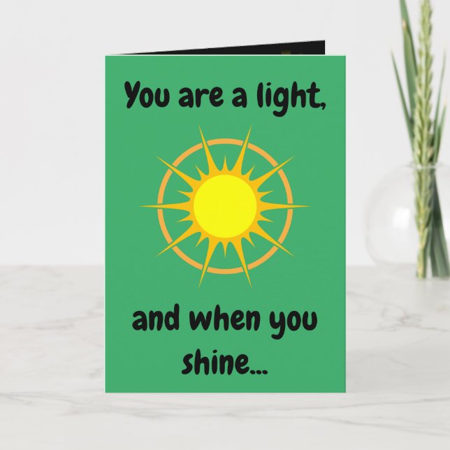 Carte de voeux 'Shine Bright' (Devant)
