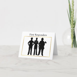 Carte de voeux Silhouettes pour les premiers inter