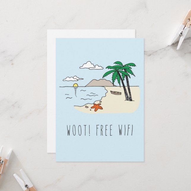 Carte de voeux Silicon Valley seulement : Vacances (Devant/Arrière en situation)