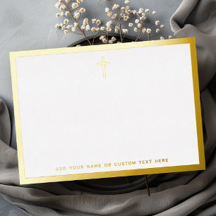 Carte de vœux simple en feuille d'argent ou d'or t
