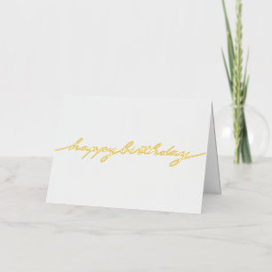 Carte de voeux simple et brillante d'anniversaire 