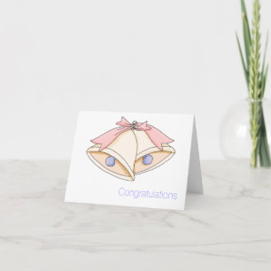 Carte de voeux simple Mariage Bells Mariage