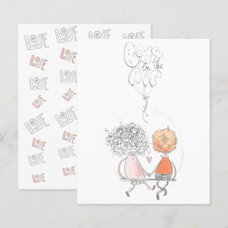 Carte de vœux simple pour la Saint-Valentin !