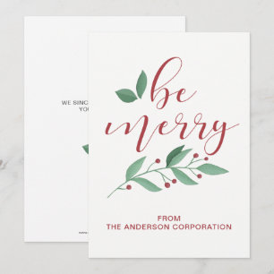Carte de vœux simple pour les fêtes de fin d'année