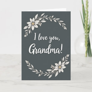 Carte de vœux sincères pour grand-mère