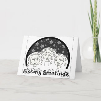 Carte de voeux Sisterly