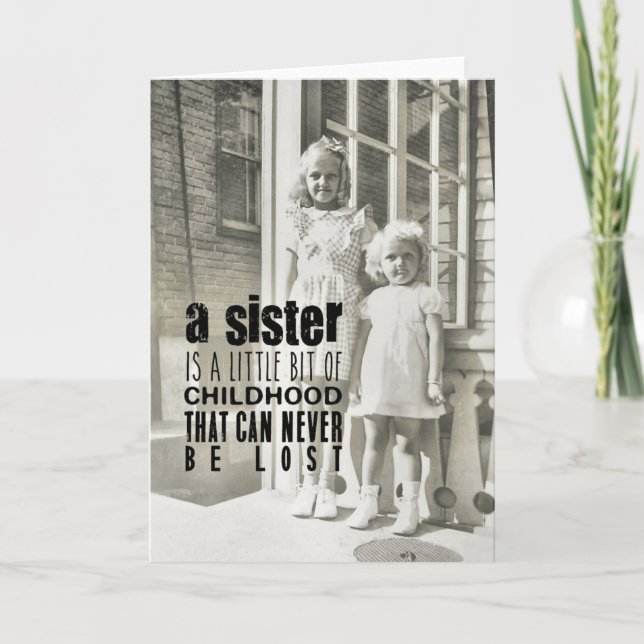 Carte de voeux SISTERS (Devant)