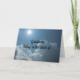 Carte de voeux Sky Graduation