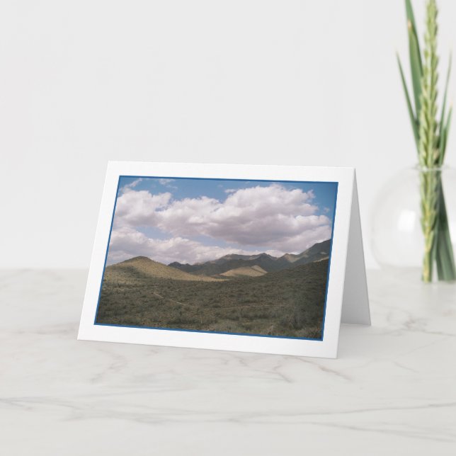 Carte de voeux Skyline Cowboy (Devant)