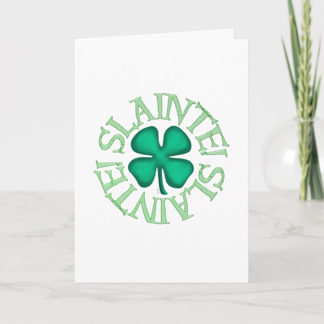 Carte de voeux slainte (verticale) (Devant)